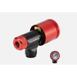 Rockbros mini CO₂ inflatorius su 160 PSI manometru