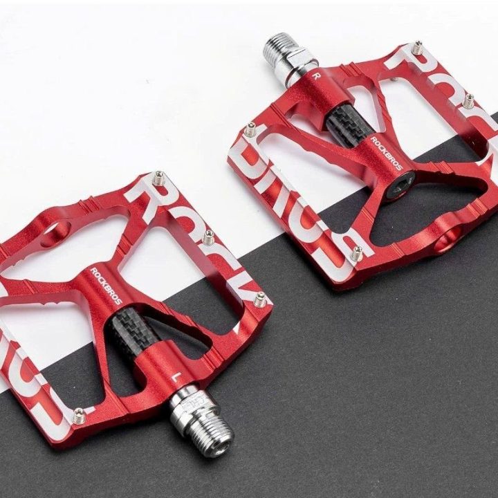 Platforminiai pedalai, raudoni Rockbros
