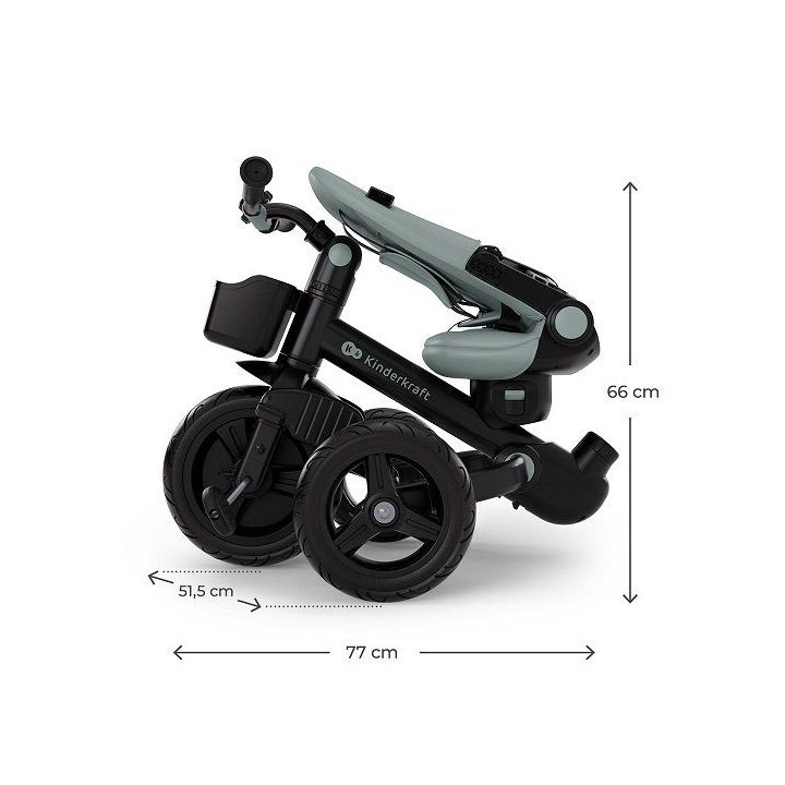 Triratukas AVEO 2 Plus, žalias Kinderkraft