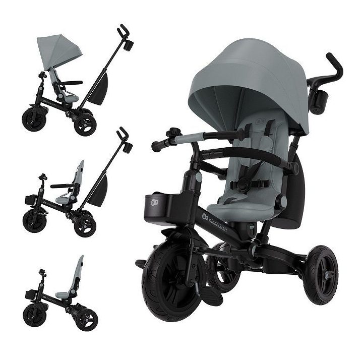 Triratukas Kinderkraft AVEO 2 Plus, pilkas