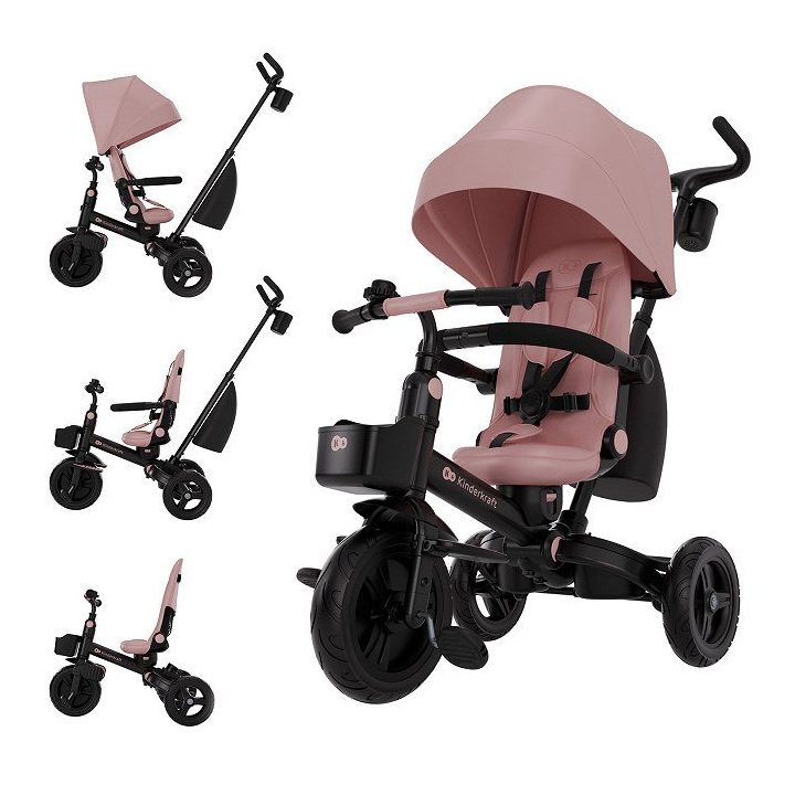 Vaikiškas triratukas Kinderkraft AVEO 2 Plus, rožinis