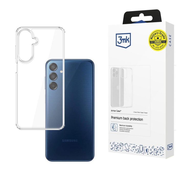 Telefono dėklas Samsung Galaxy M15 5G, skaidrus