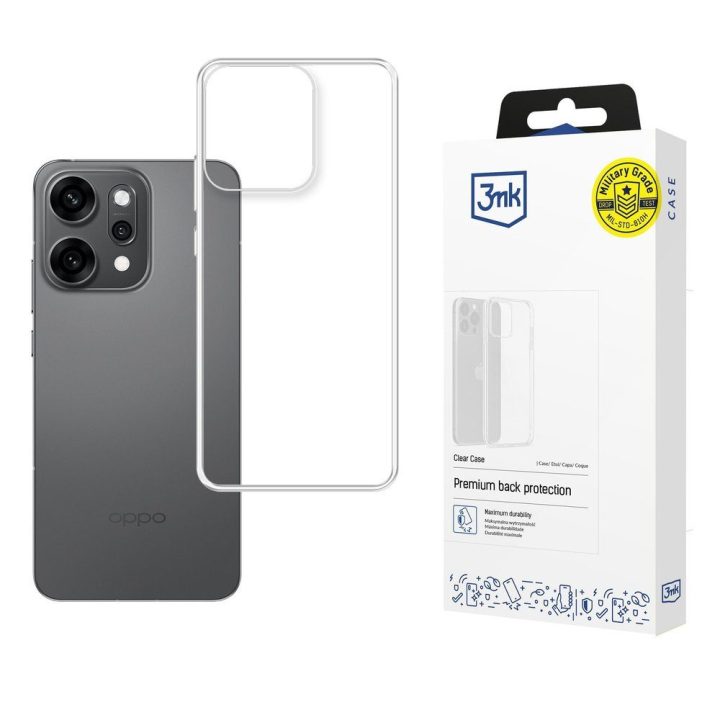 Telefono dėklas Oppo Reno 14 Pro, skaidrus
