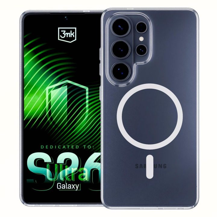 Telefono dėklas Samsung Galaxy S26 Ultra, skaidrus