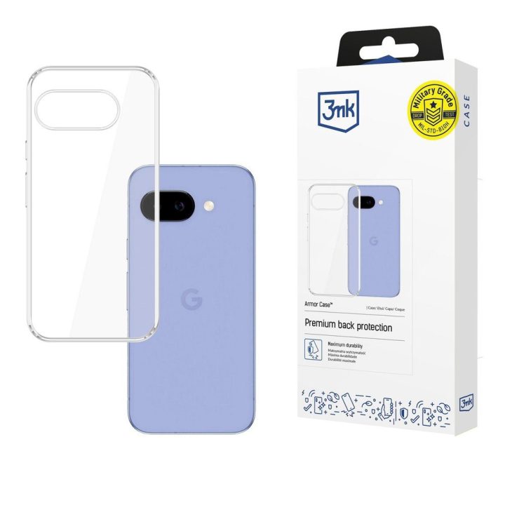 Telefono dėklas Google Pixel 10A, skaidrus