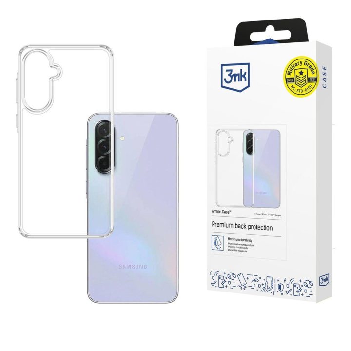 Telefono dėklas Samsung Galaxy A37, skaidrus