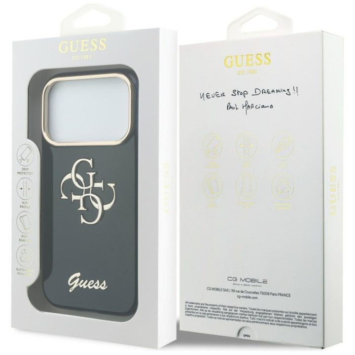 Telefono dėklas iPhone 17 Pro, mėlynas Guess