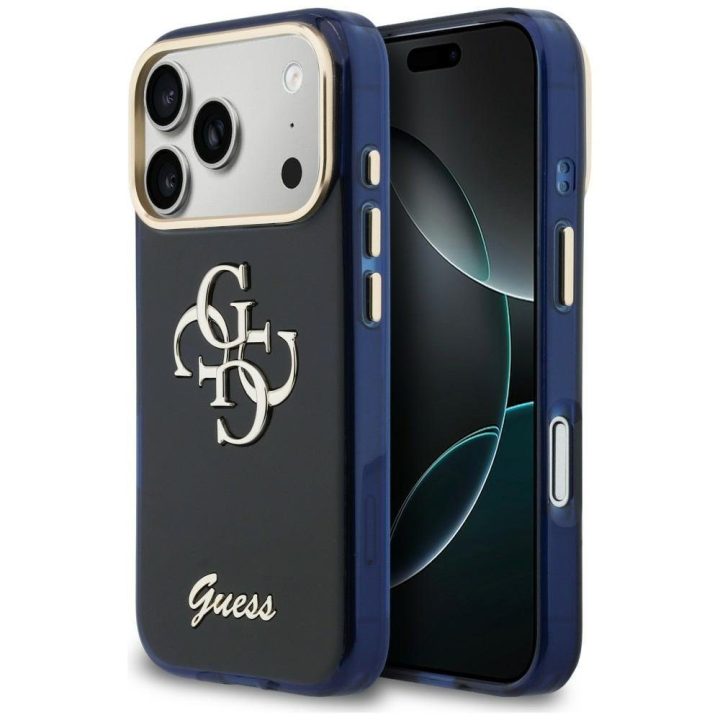 Telefono dėklas iPhone 17 Pro, mėlynas Guess