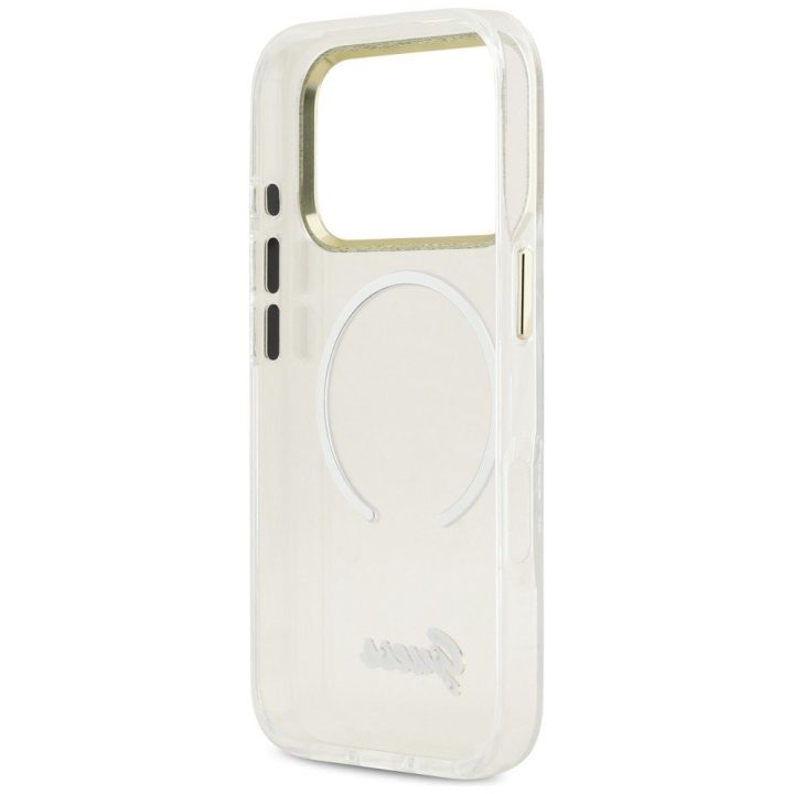 Telefono dėklas iPhone 17 Pro Max, baltas Guess