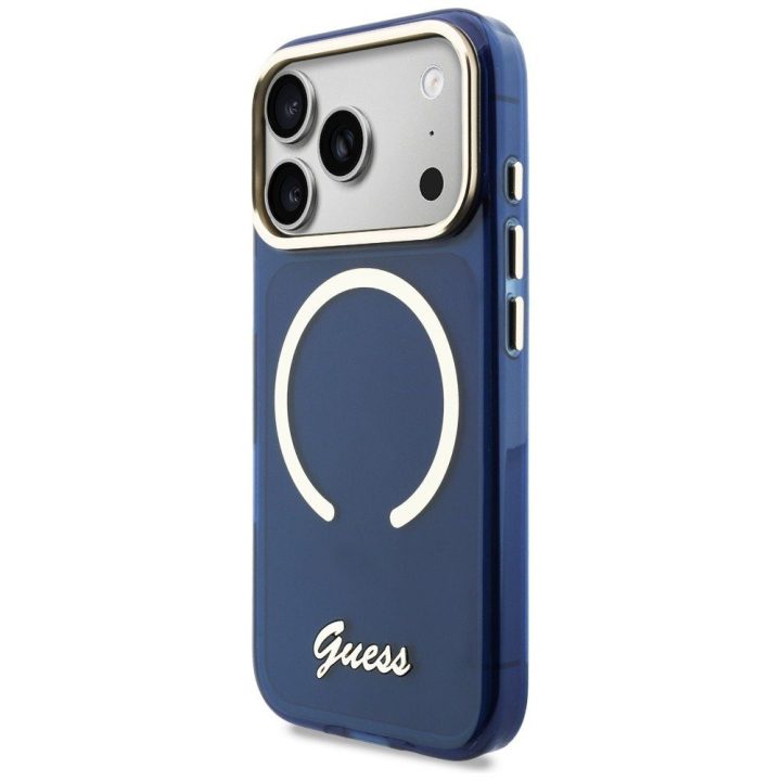 Telefono dėklas iPhone 17 Pro, mėlynas, Guess