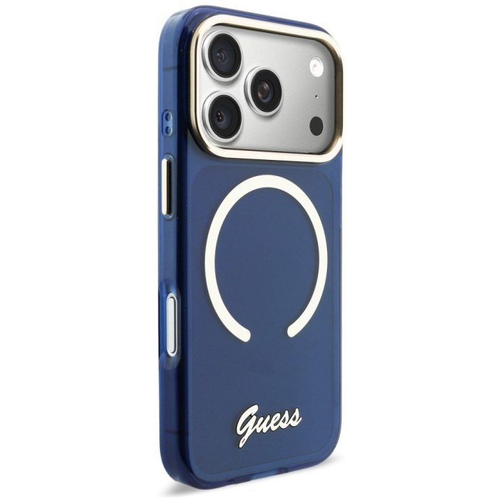 Telefono dėklas iPhone 17 Pro, mėlynas, Guess