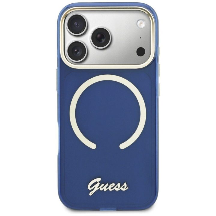 Telefono dėklas iPhone 17 Pro, mėlynas, Guess