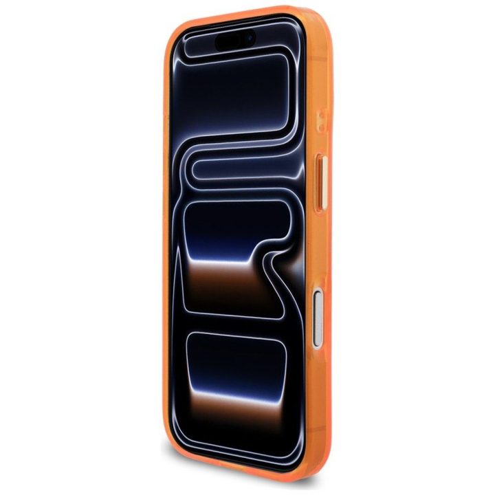 Telefono dėklas iPhone 17 Pro, oranžinė Guess
