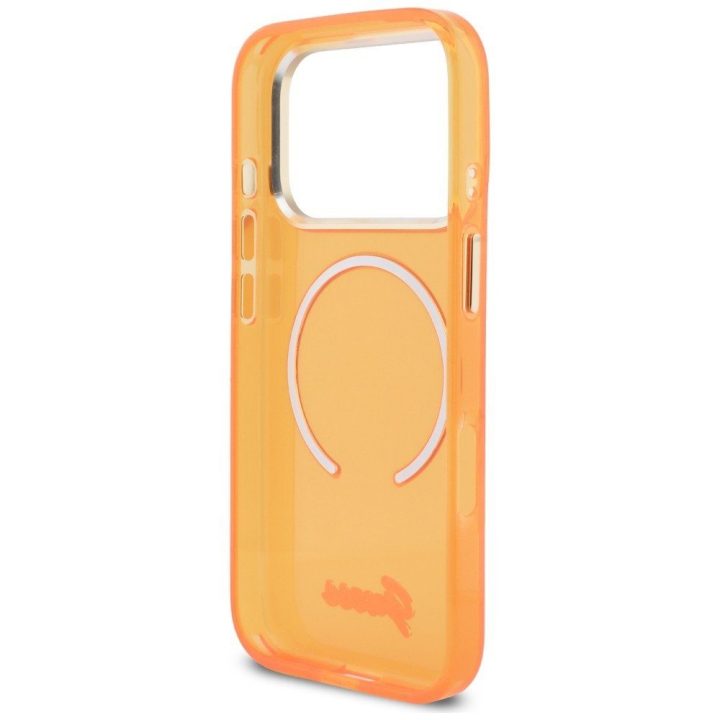 Telefono dėklas iPhone 17 Pro, oranžinė Guess