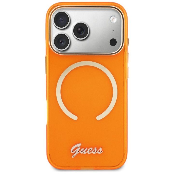 Telefono dėklas iPhone 17 Pro, oranžinė Guess