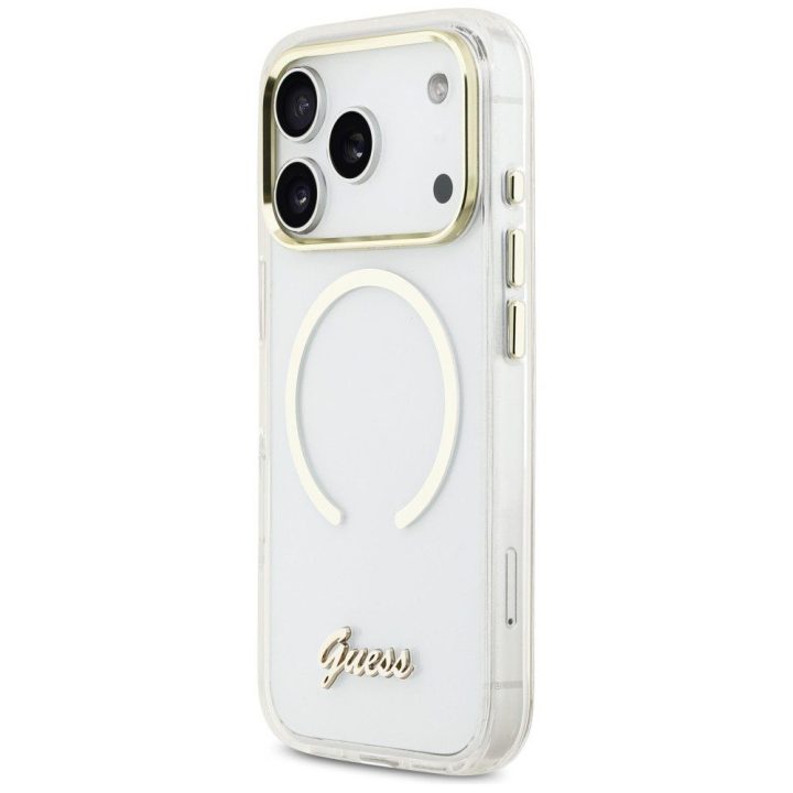 Telefono dėklas iPhone 17 Pro, skaidrus Guess