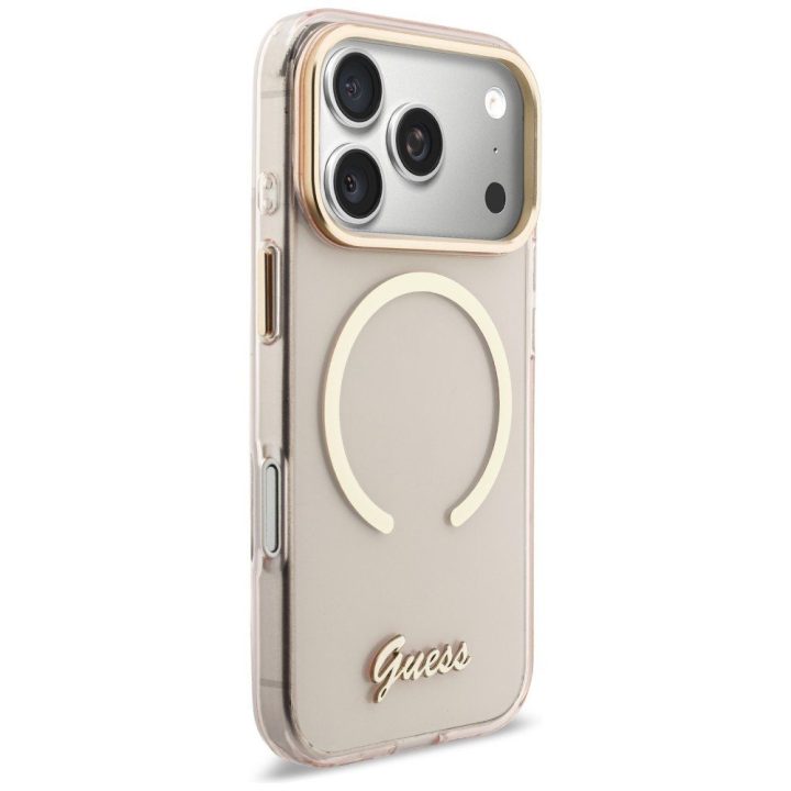 Telefono dėklas iPhone 17 Pro, rožinė Guess