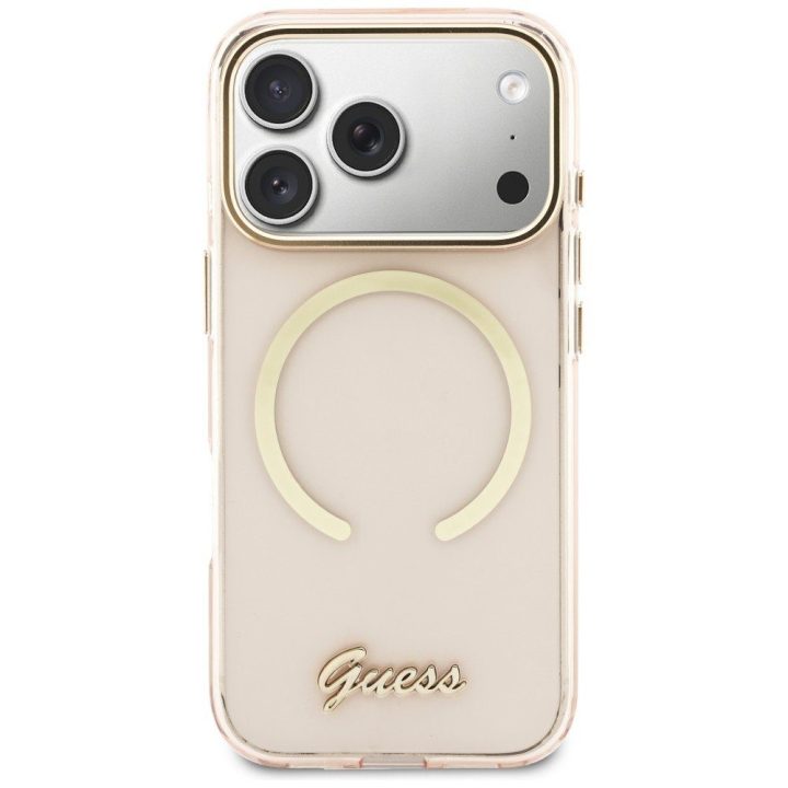 Telefono dėklas iPhone 17 Pro, rožinė Guess