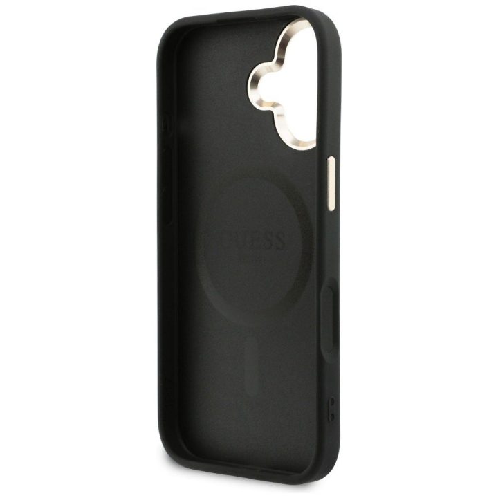 Telefono dėklas Perforated 4G MagSafe iPhone 17, juodas Guess