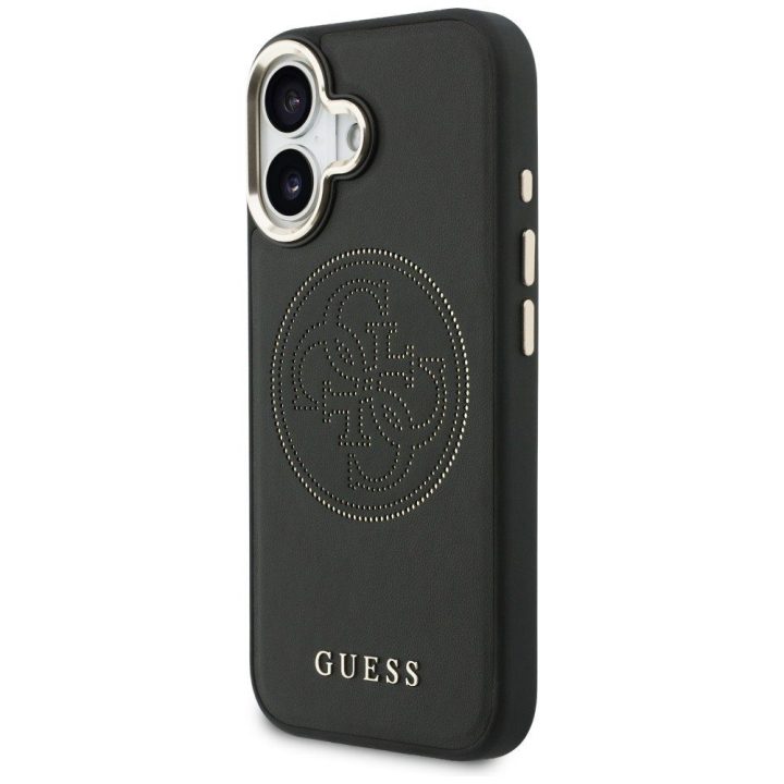 Telefono dėklas Perforated 4G MagSafe iPhone 17, juodas Guess