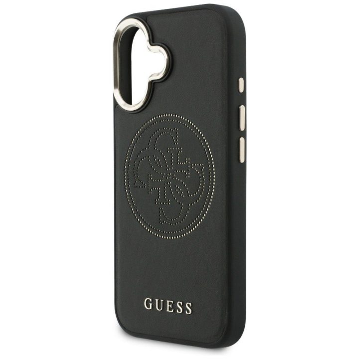 Telefono dėklas Perforated 4G MagSafe iPhone 17, juodas Guess