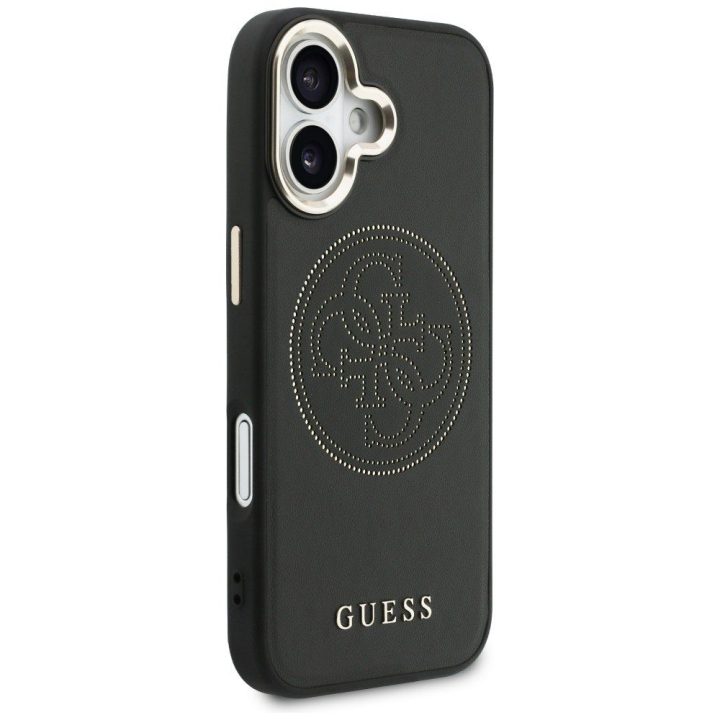 Telefono dėklas Perforated 4G MagSafe iPhone 17, juodas Guess