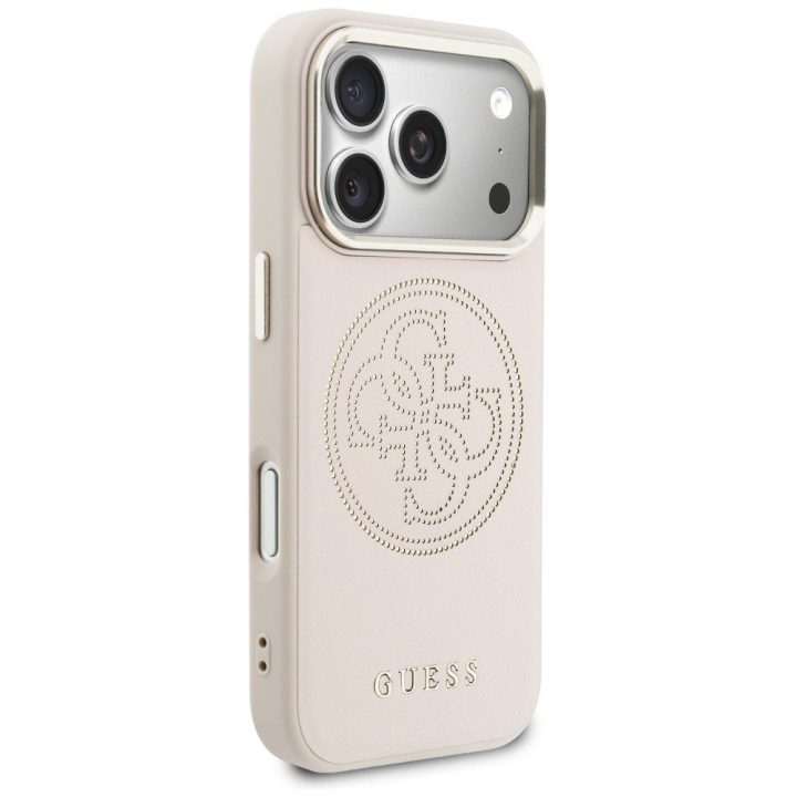 Guess telefono dėklas iPhone 17 Pro MagSafe, rožinis