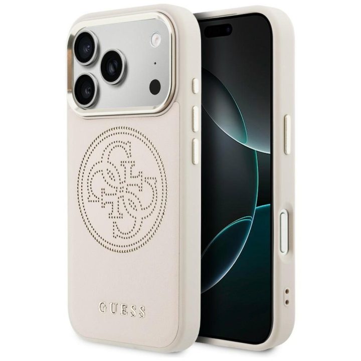 Guess telefono dėklas iPhone 17 Pro MagSafe, rožinis