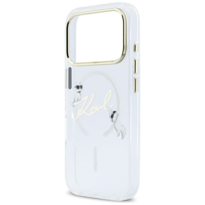 Telefono dėklas iPhone 17 Pro Max, skaidrus Karl Lagerfeld