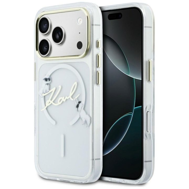 Telefono dėklas iPhone 17 Pro Max, skaidrus Karl Lagerfeld