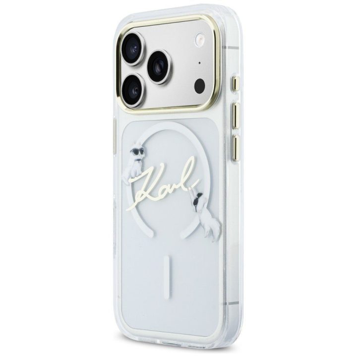 Telefono dėklas iPhone 17 Pro Max, skaidrus Karl Lagerfeld