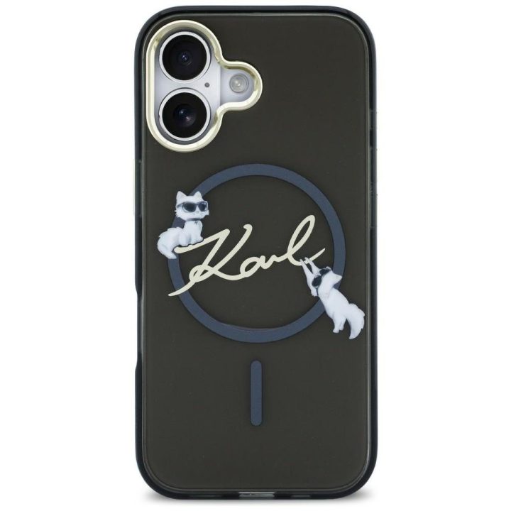 Telefono dėklas MagSafe iPhone Air, juodas Karl Lagerfeld