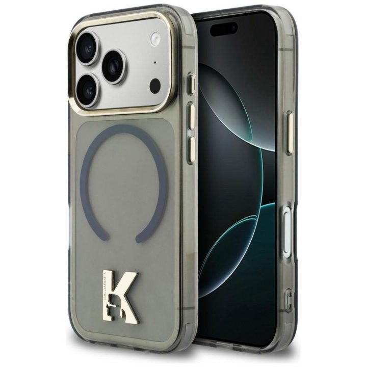 Telefono dėklas iPhone 17 Pro, juodas Karl Lagerfeld