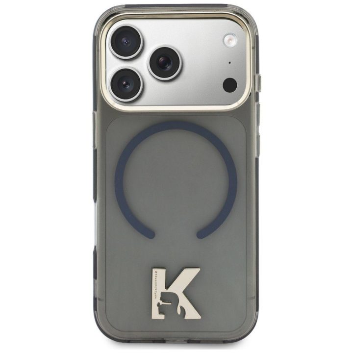 Telefono dėklas iPhone 17 Pro Max, juodas Karl Lagerfeld