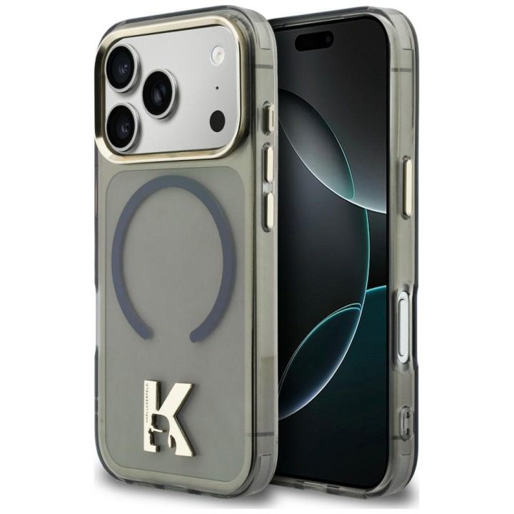 Telefono dėklas iPhone 17 Pro Max, juodas Karl Lagerfeld