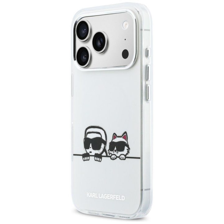 Telefono dėklas iPhone 17 Pro, baltas Karl Lagerfeld