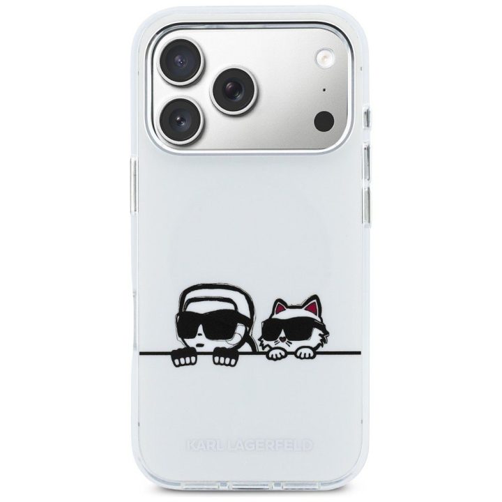 Telefono dėklas iPhone 17 Pro, baltas Karl Lagerfeld