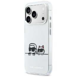 Telefono dėklas iPhone 17 Pro Max, baltas Karl Lagerfeld