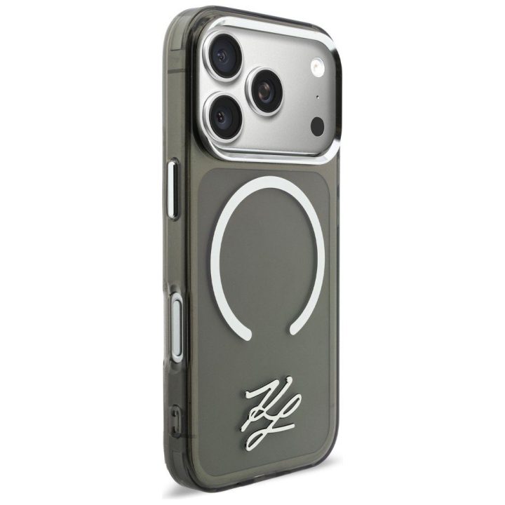Telefono dėklas iPhone 17 Pro, juodas Karl Lagerfeld
