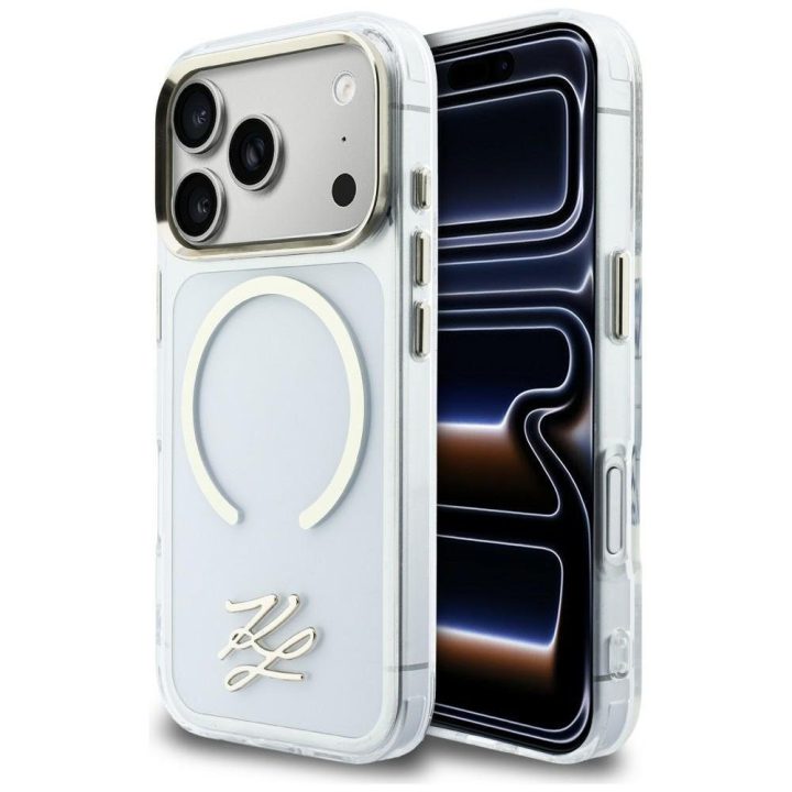 Telefono dėklas iPhone 17 Pro Max, skaidrus Karl Lagerfeld