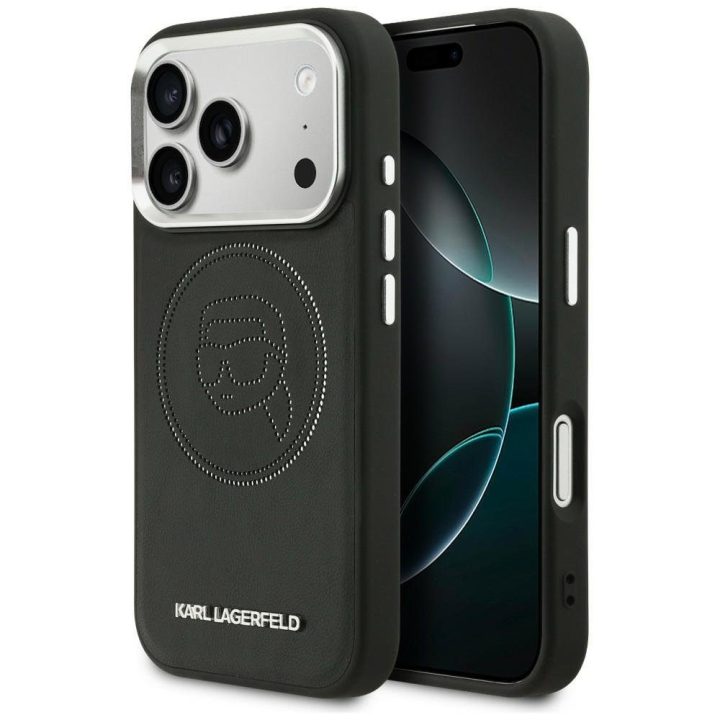Telefono dėklas iPhone 17 Pro, juodas Karl Lagerfeld