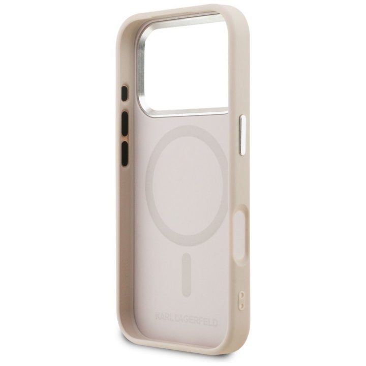 Telefono dėklas iPhone 17 Pro Max, rožinė Karl Lagerfeld