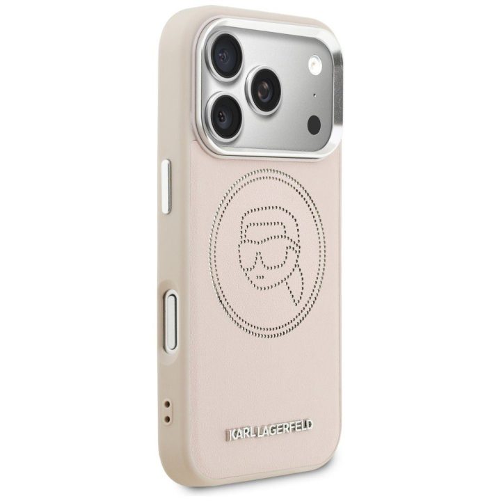 Telefono dėklas iPhone 17 Pro Max, rožinė Karl Lagerfeld