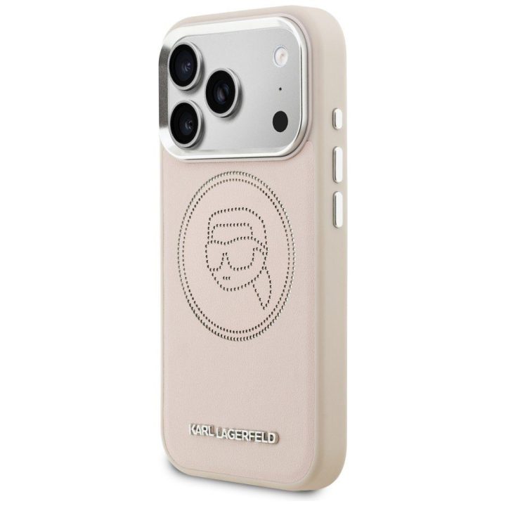 Telefono dėklas iPhone 17 Pro Max, rožinė Karl Lagerfeld