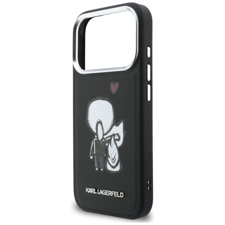 Telefono dėklas iPhone 17 Pro Max, juodas Karl Lagerfeld