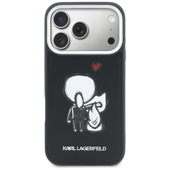 Telefono dėklas iPhone 17 Pro Max, juodas Karl Lagerfeld