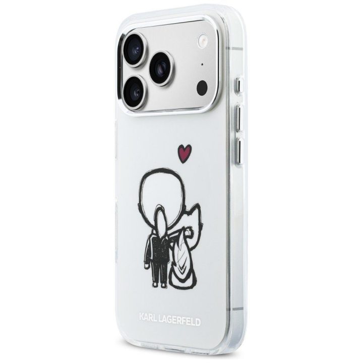 Telefono dėklas iPhone 17 Pro Max, skaidrus Karl Lagerfeld