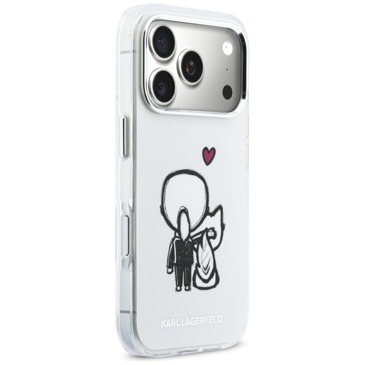 Telefono dėklas iPhone 17 Pro Max, skaidrus Karl Lagerfeld