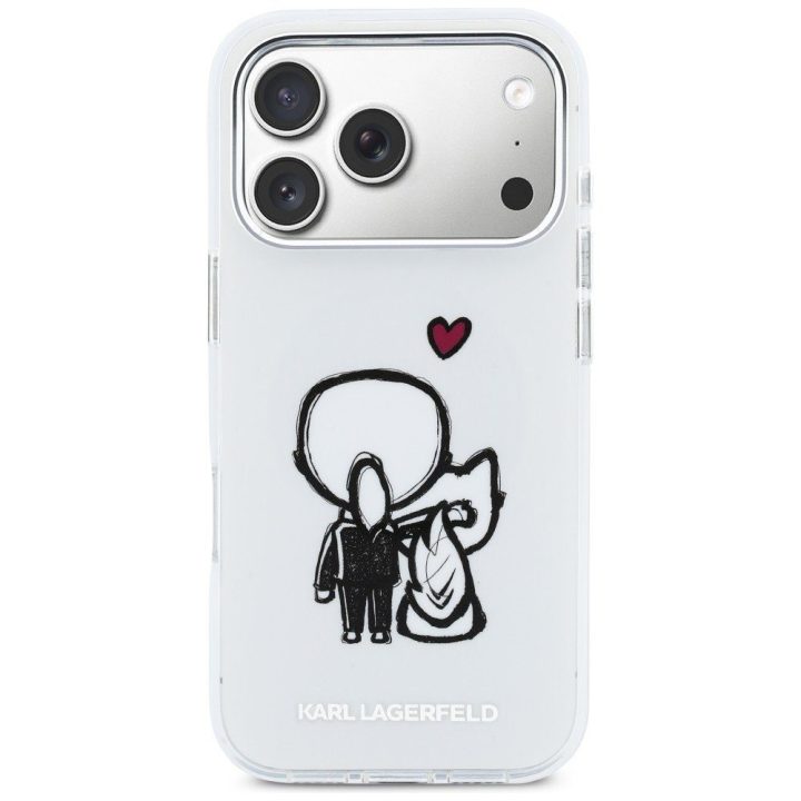 Telefono dėklas iPhone 17 Pro Max, skaidrus Karl Lagerfeld