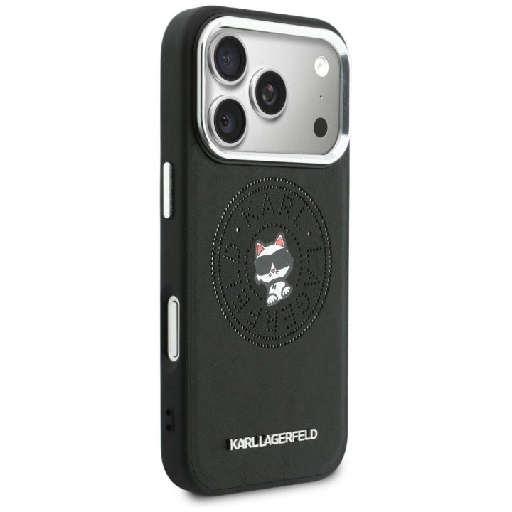 Telefono dėklas MagSafe iPhone 17 Pro, juodas Karl Lagerfeld